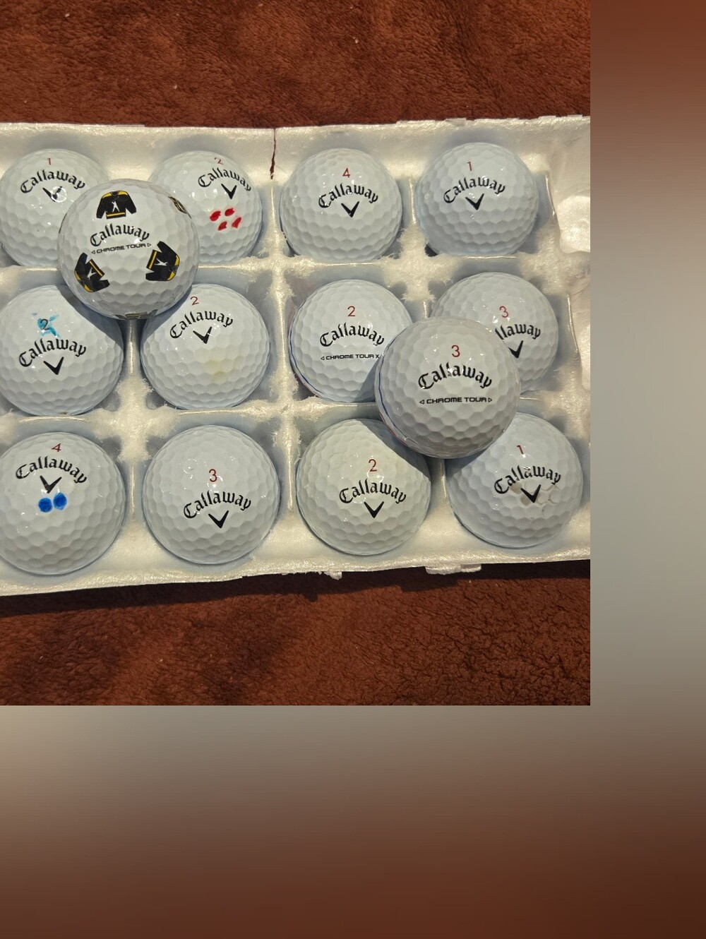 14 Callaway Chrome Tour & Tour X Golf Balls. Pristine playing condition.